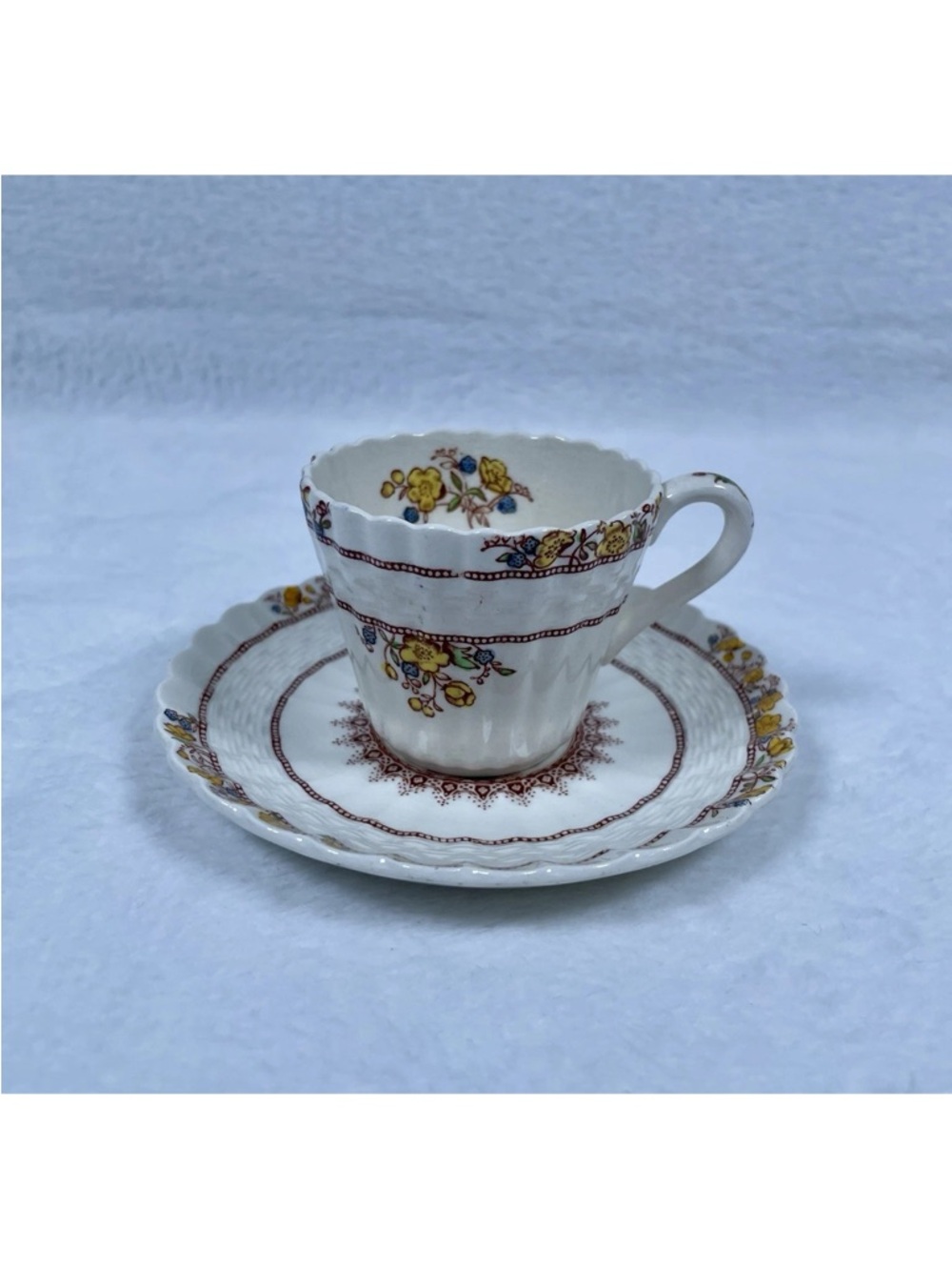 Vtg Copeland Spode BUTTERCUP Espresso Demitasse Cup & Saucer Set OLD BACKSTAMP